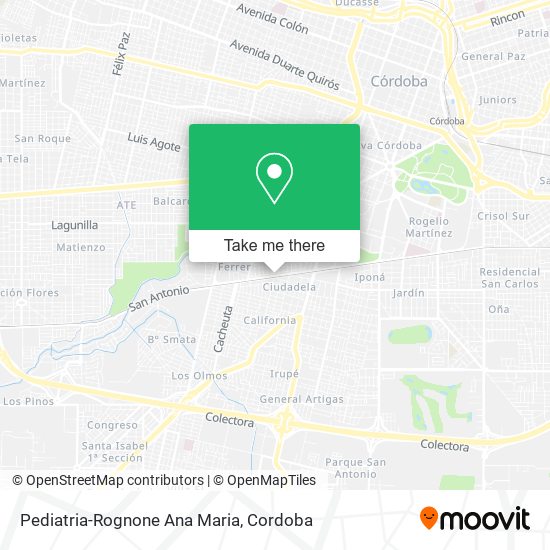 Pediatria-Rognone Ana Maria map