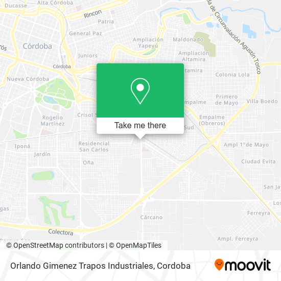 Orlando Gimenez Trapos Industriales map