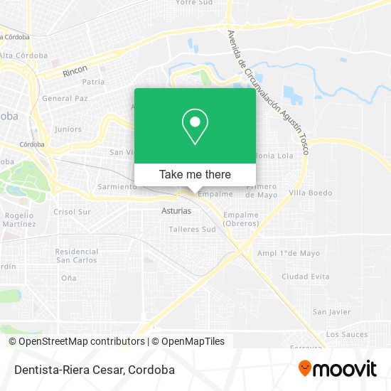 Dentista-Riera Cesar map
