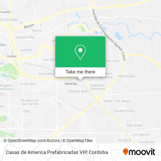 Casas de America Prefabricadas VIP map