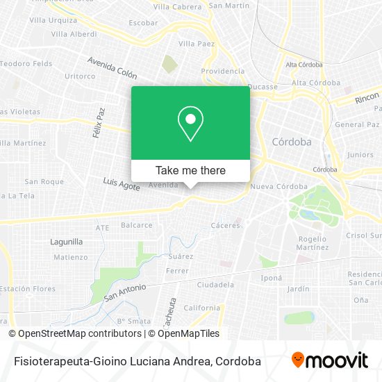 Fisioterapeuta-Gioino Luciana Andrea map