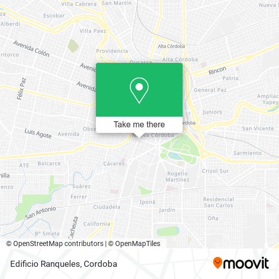 Edificio Ranqueles map