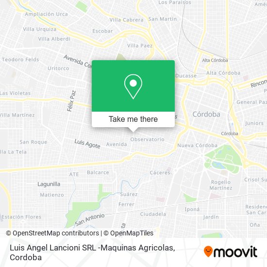 Mapa de Luis Angel Lancioni SRL -Maquinas Agricolas