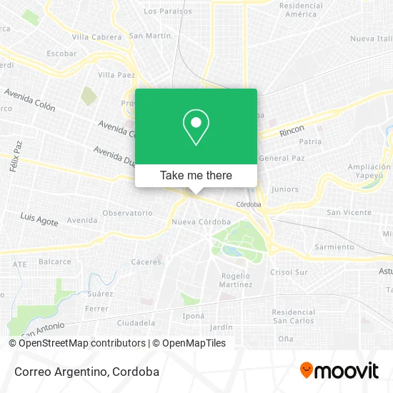 Mapa de Correo Argentino