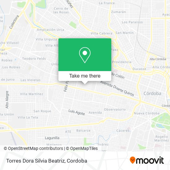 Torres Dora Silvia Beatriz map