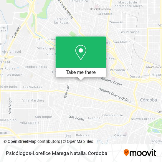 Psicólogos-Lorefice Marega Natalia map