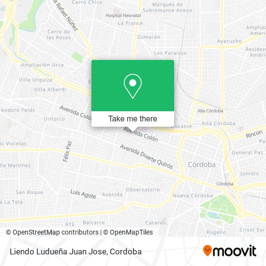 Liendo Ludueña Juan Jose map