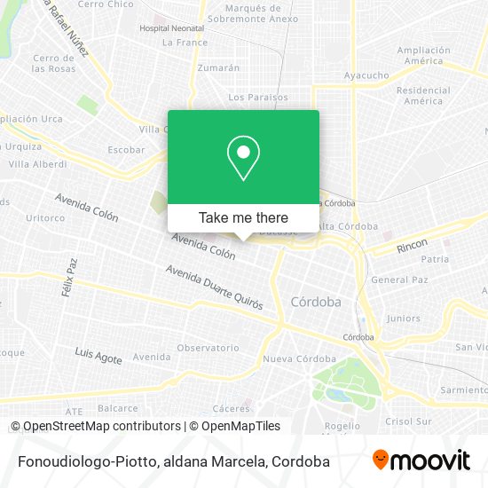 Fonoudiologo-Piotto, aldana Marcela map