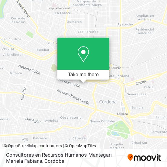 Consultores en Recursos Humanos-Mantegari Mariela Fabiana map