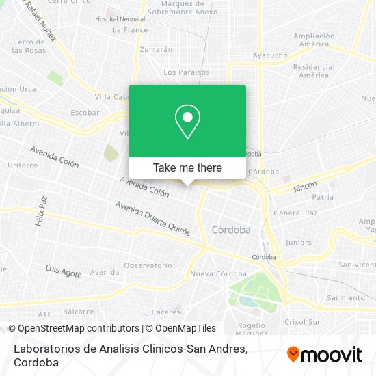 Laboratorios de Analisis Clinicos-San Andres map
