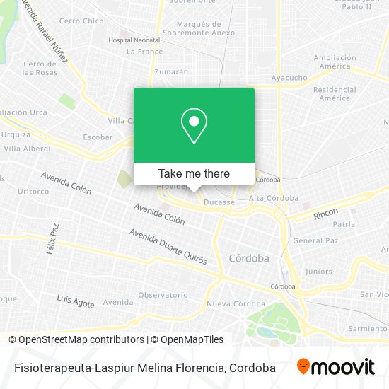 Fisioterapeuta-Laspiur Melina Florencia map