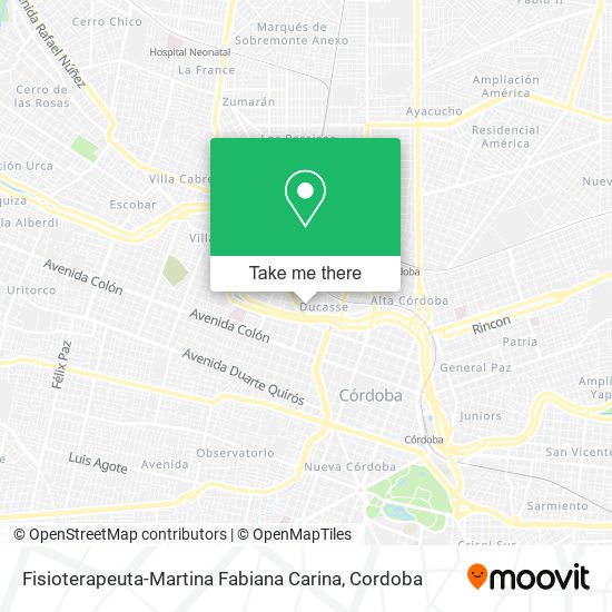 Fisioterapeuta-Martina Fabiana Carina map