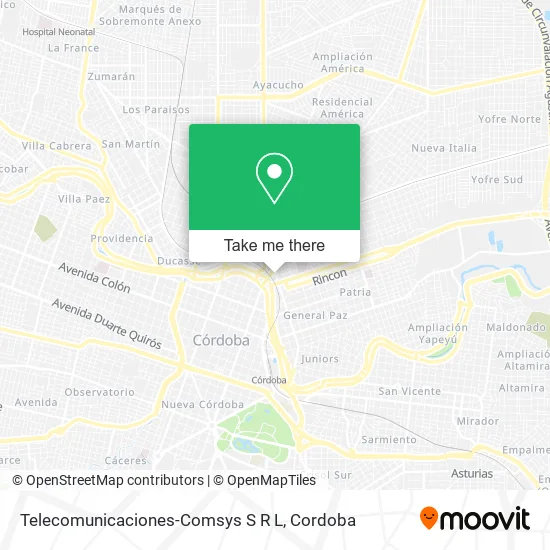Telecomunicaciones-Comsys S R L map