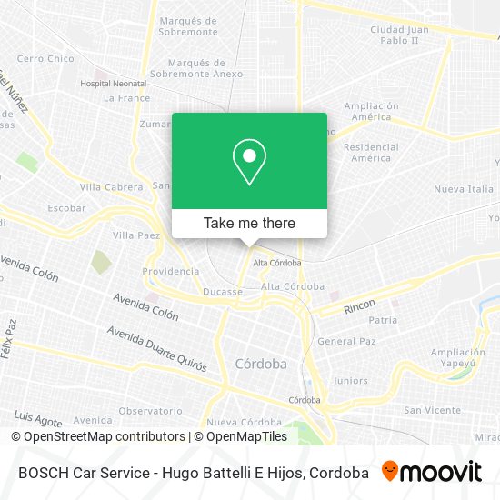 BOSCH Car Service - Hugo Battelli E Hijos map