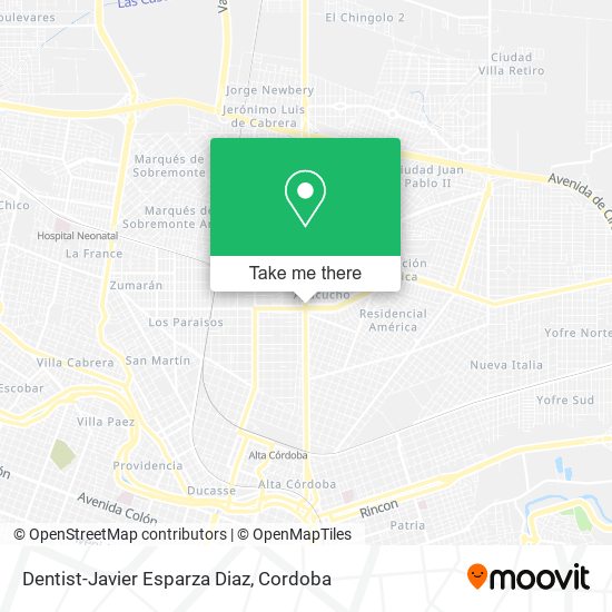 Dentist-Javier Esparza Diaz map