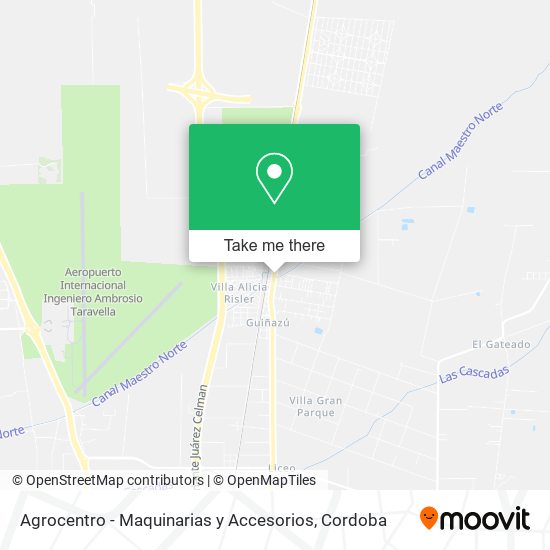 Mapa de Agrocentro - Maquinarias y Accesorios