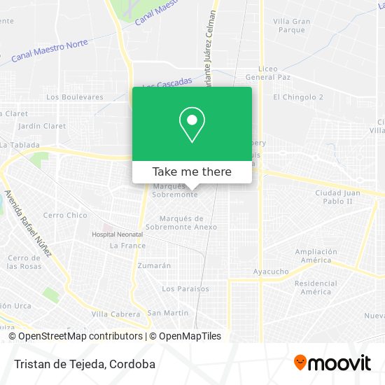 Mapa de Tristan de Tejeda