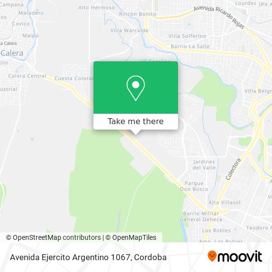 Mapa de Avenida Ejercito Argentino 1067
