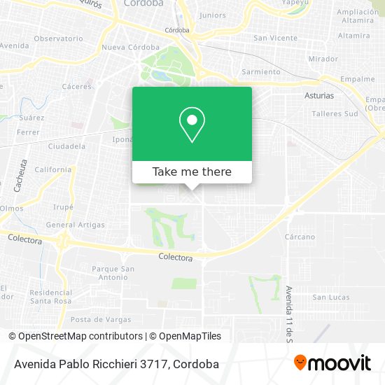 Avenida Pablo Ricchieri 3717 map
