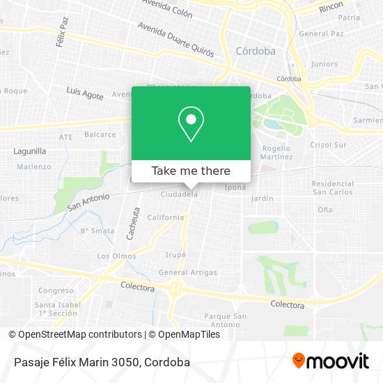 Pasaje Félix Marin 3050 map