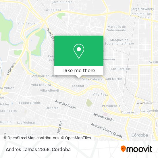 Andrés Lamas 2868 map