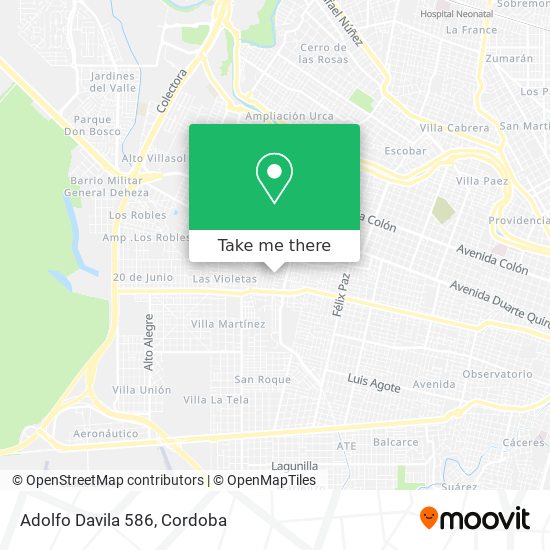 Mapa de Adolfo Davila 586