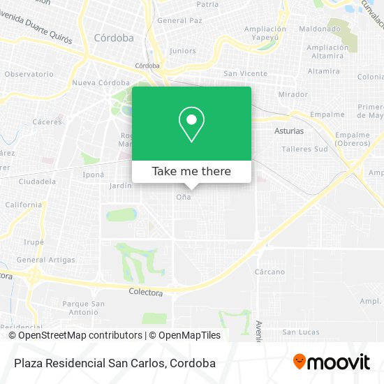 Plaza Residencial San Carlos map