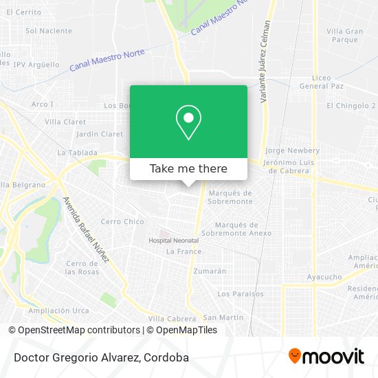 Doctor Gregorio Alvarez map