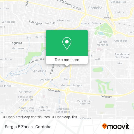 Mapa de Sergio E Zorzini