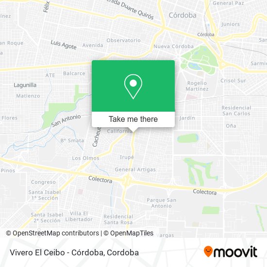 Vivero El Ceibo - Córdoba map