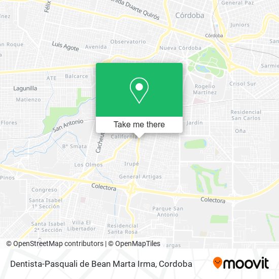 Mapa de Dentista-Pasquali de Bean Marta Irma