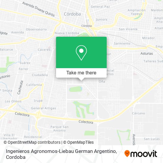 Ingenieros Agronomos-Liebau German Argentino map