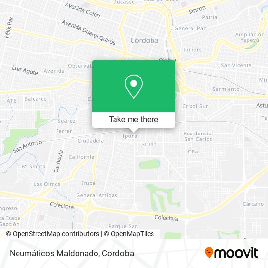 Neumáticos Maldonado map