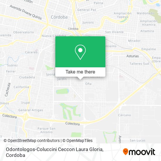 Mapa de Odontologos-Coluccini Ceccon Laura Gloria