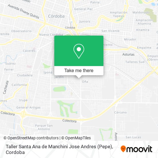 Mapa de Taller Santa Ana de Manchini Jose Andres (Pepe)