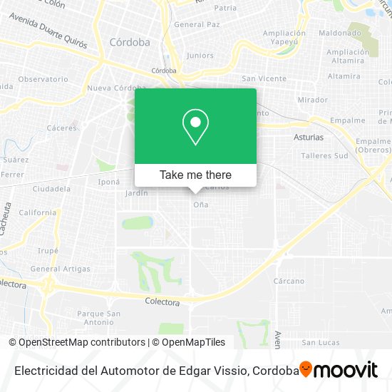 Electricidad del Automotor de Edgar Vissio map