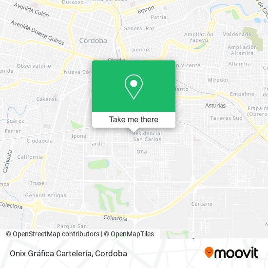 Mapa de Onix Gráfica Cartelería