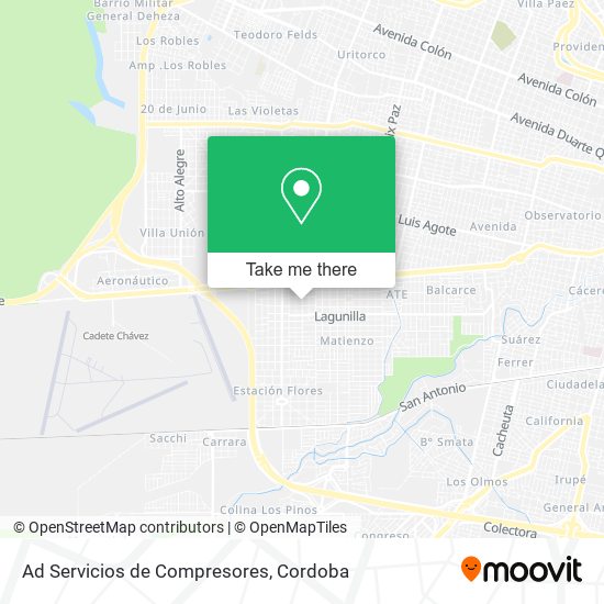 Mapa de Ad Servicios de Compresores