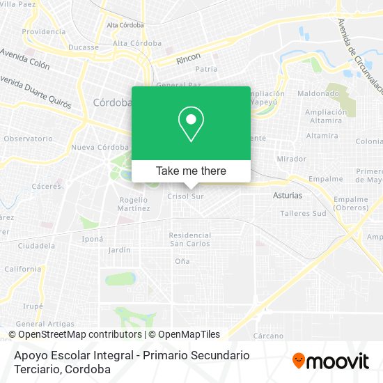 Apoyo Escolar Integral - Primario Secundario Terciario map