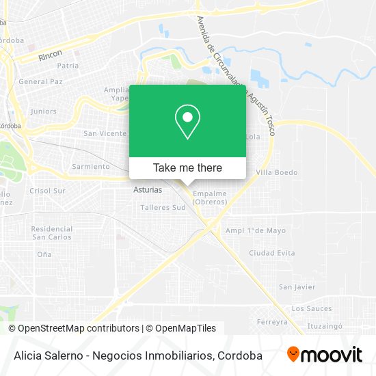 Alicia Salerno - Negocios Inmobiliarios map