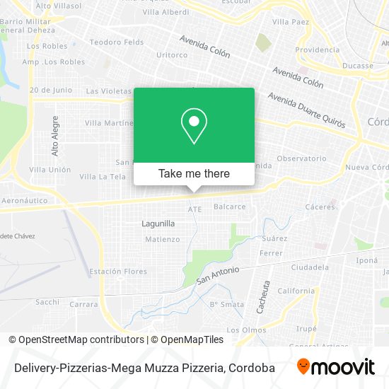 Delivery-Pizzerias-Mega Muzza Pizzeria map