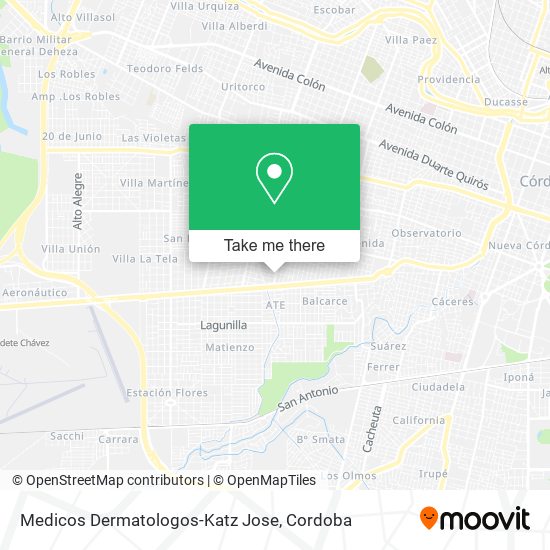 Medicos Dermatologos-Katz Jose map