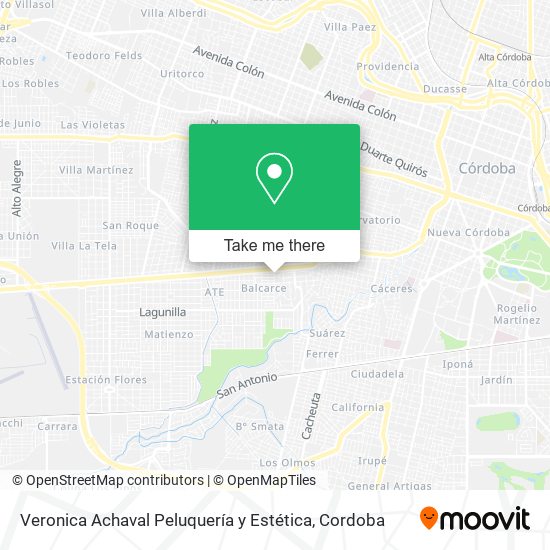 Veronica Achaval Peluquería y Estética map