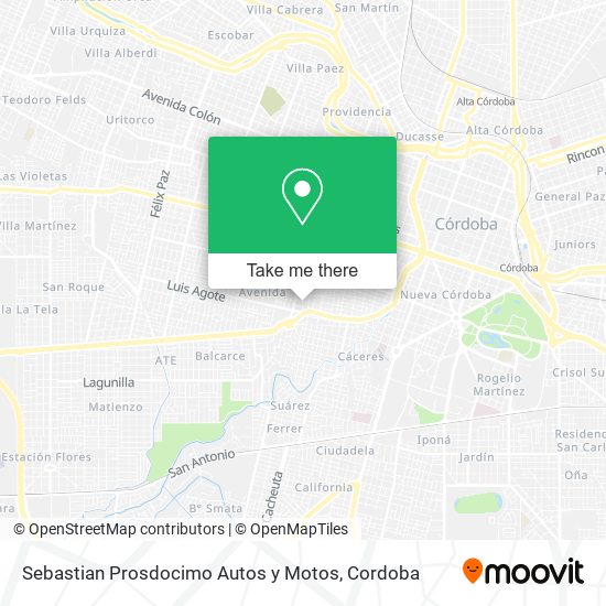 Mapa de Sebastian Prosdocimo Autos y Motos