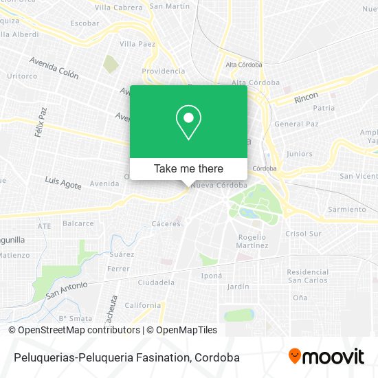 Peluquerias-Peluqueria Fasination map