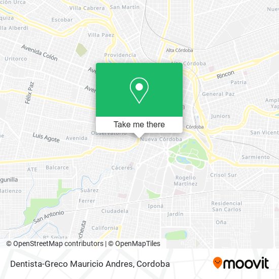 Dentista-Greco Mauricio Andres map