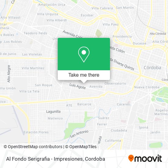 Mapa de Al Fondo Serigrafia - Impresiones
