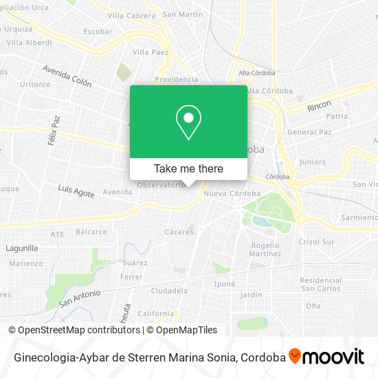 Ginecologia-Aybar de Sterren Marina Sonia map