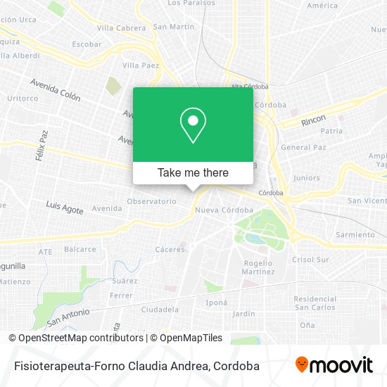 Fisioterapeuta-Forno Claudia Andrea map