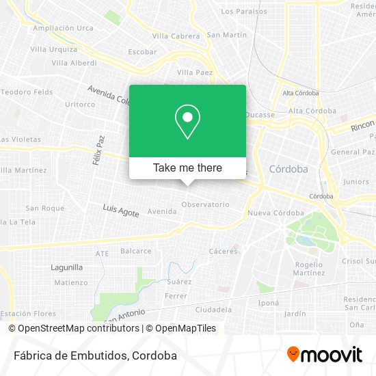 Fábrica de Embutidos map